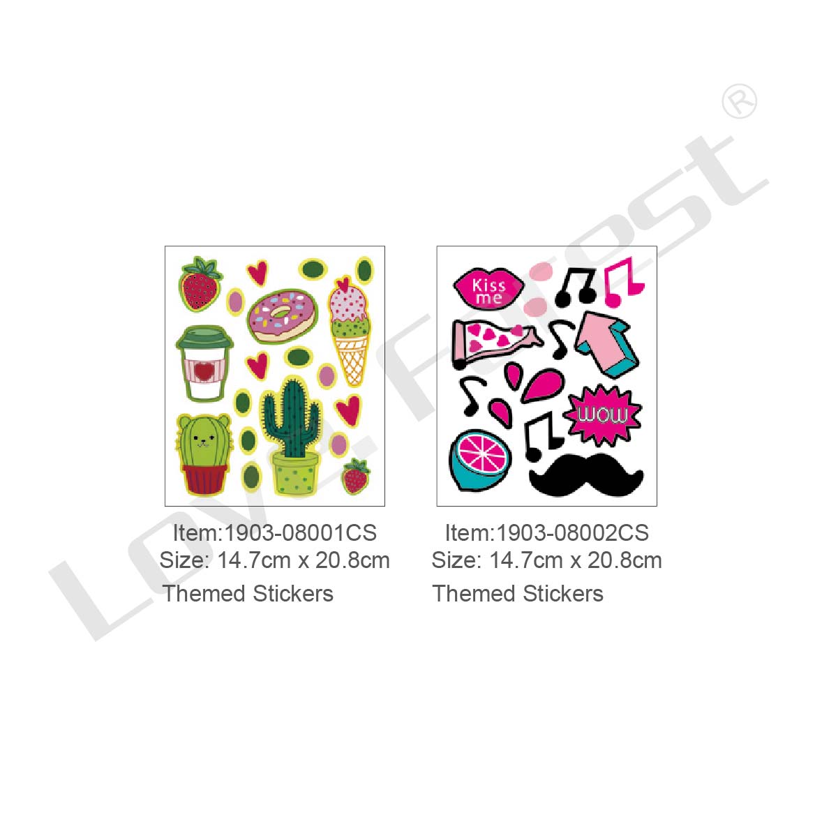 THEMED STICKERS