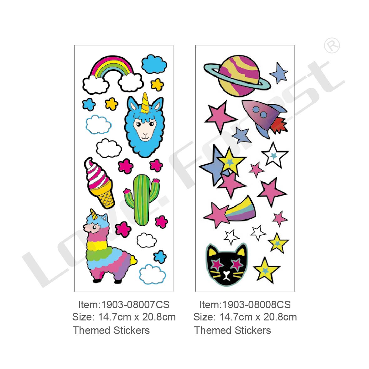 THEMED STICKERS